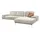 W.Schillig Ecksofa "run, Designsofa mit tollem Sitzkomfort, L-Form", weiß (cream weiß z73), B:279cm H:88cm T:178cm, Longlife Xtra-Leder Z73: Naturwalkleder der Luxusklasse aus den erlesensten Rohhäuten.