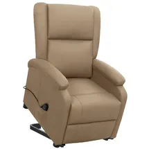 vidaXL Aufstehsessel Cappuccino-Braun Kunstleder vidaXL