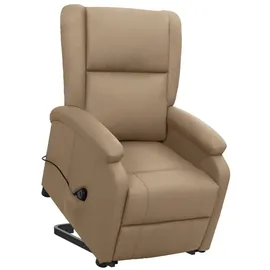 vidaXL Aufstehsessel Cappuccino-Braun Kunstleder vidaXL