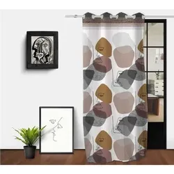 Soleil D'Ocre  Vorhänge, Gardinen, Jalousien MODERN  in Multicolor, 135x250 cm