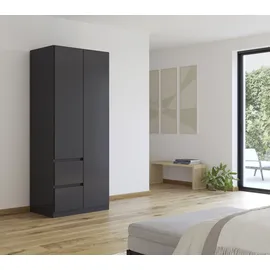 Rauch Drehtürenschrank MAINZ 91 x 210 x 54 cm Grau