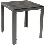 DEGAMO SORANO Gartentisch 70 x 70 x 75 cm grau/silber