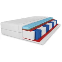 Matratze APOLLO KOKOS 100x200x21 mit Massageschicht und Kokosmatte, wellenformigebezug mit Reissverschluss