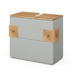 Vicco Waschbeckenunterschrank Eden 2 Schubladen 70 x 64,5 x 37 cm Grau