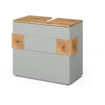 Vicco Waschbeckenunterschrank Eden 2 Schubladen 70 x 64,5 x 37 cm Grau