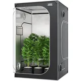 Vevor Growbox 120 x 120 x 203 cm Schwarz/Grau