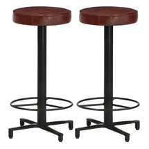 vidaXL Barhocker 2 Stk. 66 cm Braun