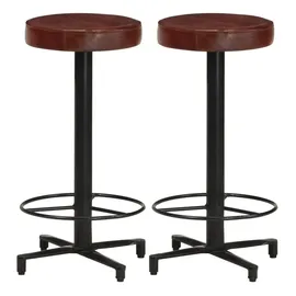 vidaXL Barhocker 2 Stk. 66 cm Braun