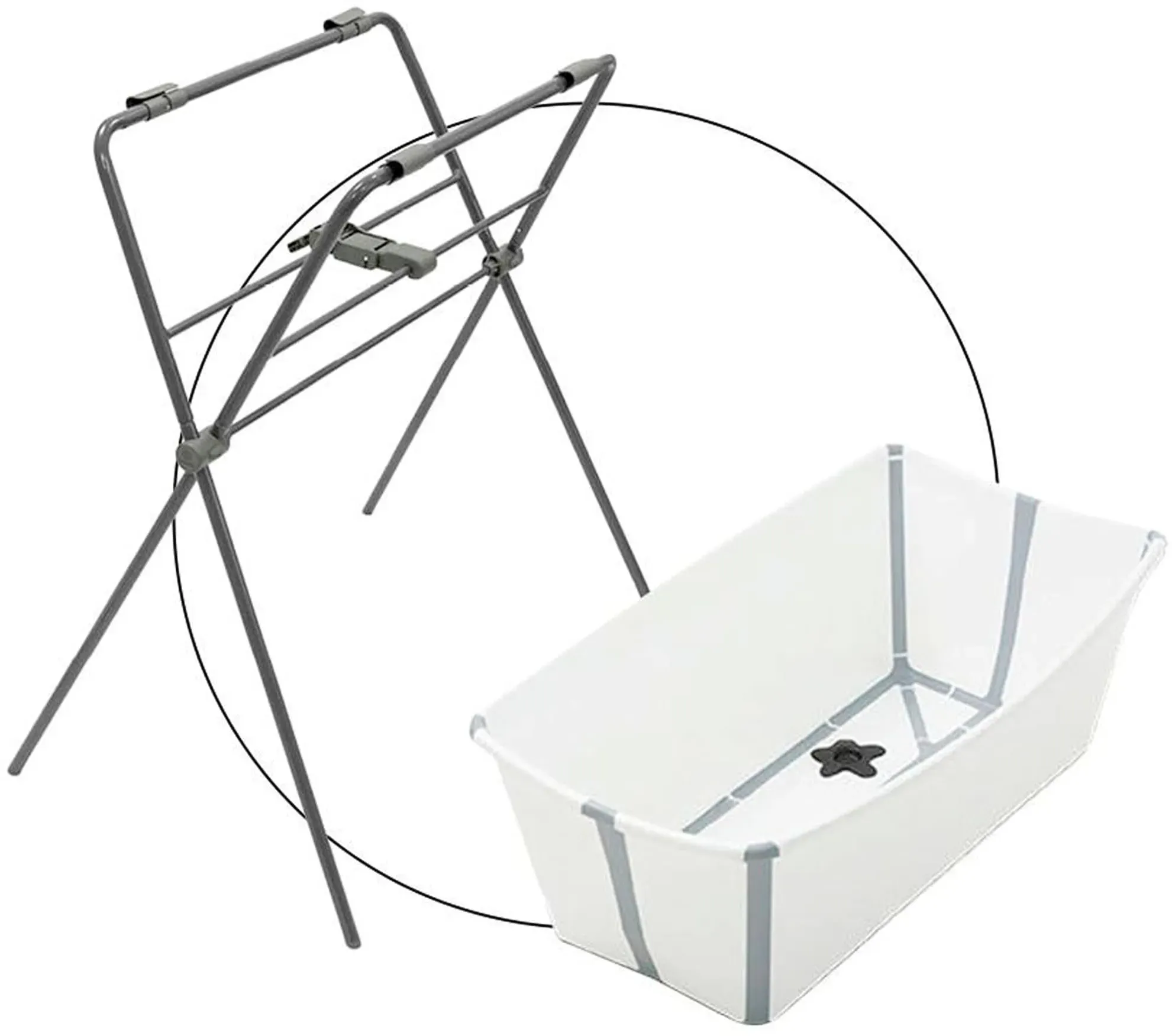 Stokke® FLEXIBATH Badewanne inkl. Badewannenständer, weiss