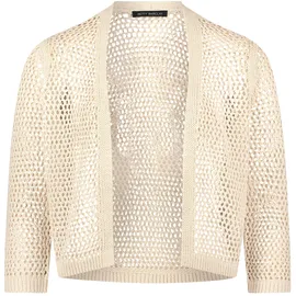 Betty Barclay Strickjacke mit Lochmuster Beige 36