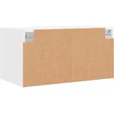 vidaXL Wandschrank mit Glastüren Weiß 68,5x37x35 cm