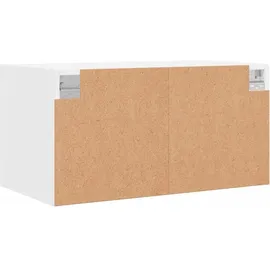 vidaXL Wandschrank mit Glastüren Weiß 68,5x37x35 cm