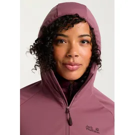 Jack Wolfskin Damen Hike With Me Hoodie Jacke (Größe M, lila)