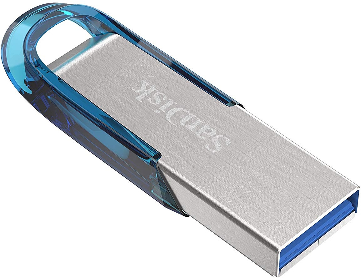SanDisk Ultra Flair - USB-Flash-Laufwerk - 128GB - USB3.0 - Blau (SDCZ73-128G-G46B)
