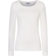 More & More Langarm-Rippshirt Weiß 42