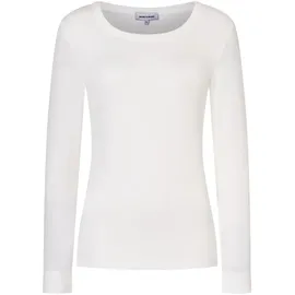 More & More Langarm-Rippshirt Weiß 42