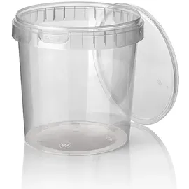 Papstar Starpak Feinkostbecher, PP 770 ml Ø 11,8 cm · 11,3 cm transparent mit Originalitätsverschluss