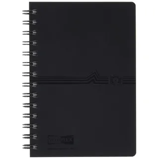 Veloflex 5107180 - Adressbuch mit Spiralbindung DIN A7, schwarz
