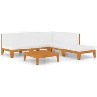 vidaXL 6-tlg Garten-Lounge-Set mit Kissen Massivholz Akazie