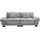 gomyway Modernes 2-Sitzer-Samtsofa, für wohnzimmer/schlafzimmer/büro, 224x81x81 cm, Hellgrau