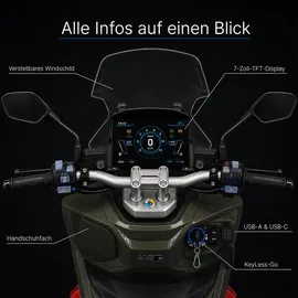 Burnout QS125 ADV 125 ccm 11,0 PS 99 km/h Grün