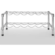 casa pura Weinregal Trentino 62 x 25 x 31 cm Silber