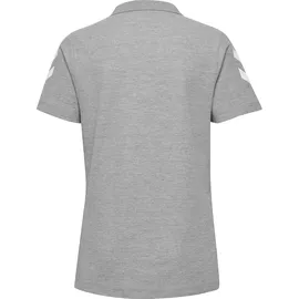 hummel GO Baumwoll Poloshirt Damen grey melange XS