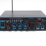 LENJKYYO Audio Amplifier HiFi Audioverstärker Mini Auto Bluetooth Verstärker Stereo SD mit Netzteil Leistungsverstärker Fernbedienung Digital 12V/220V FM USB 800W Bluetooth