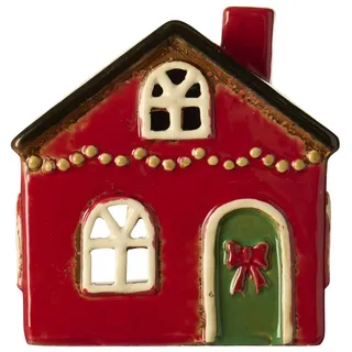 ib laursen Lichthaus Stillenat rote Schleife auf Tür Teelichthalter