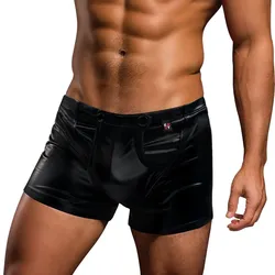 Snap Down Boxer Brief, schwarz, S/M