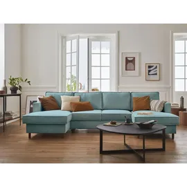 best mobilier Jake, Ecksofa 7 Sitz(e) Blau