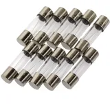 Seki Feinsicherung 0,1A (100mA), 5x20mm, Träge 10er Packung Glassicherung 250V
