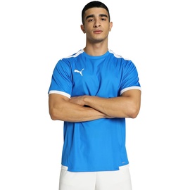 Puma Teamliga Jersey Shirt, Electric Blue Lemonade-puma White, M