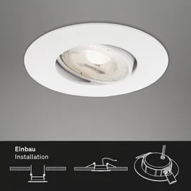 Briloner Einbauleuchte 3er Set 4,9W warmweiß