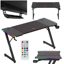 huzaro Hero 3.3 RGB Gaming-Tisch Schwarz PC