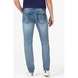 Timezone Slim-Fit Jeans mit Fade-Effekt und Stretch Größe: 36W / 36L - Blau