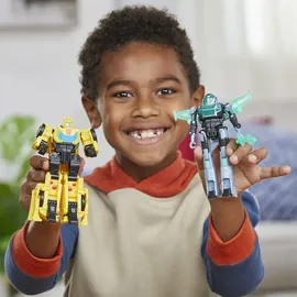 Hasbro Transformers EarthSpark Cyber-Combiner Bumblebee und Mo Malto