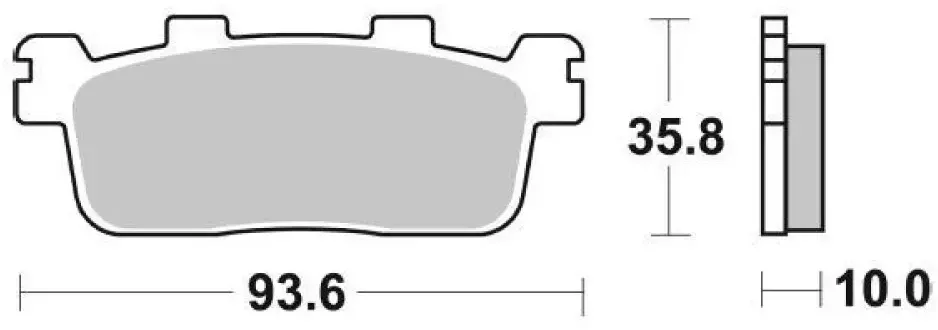 Moto-master Kymco/yamaha 413303 Sinterbremsbeläge - One Size