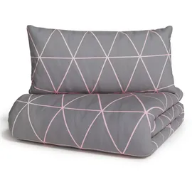 OTTO home Balsby Renforcé Rosa 155 x 220 cm + 40 x 80 cm