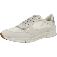Geox Damen D Sukie A Sneaker, Off White/White, 42 EU