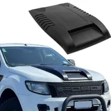 JHCHAN Groß Motorhaubenschaufel für 2012-2016 T6 Ford Ranger Wildtrak XL XLT Limited Thunder Stormtrak Wolftrak, Kratzfest, langlebig und witterungsbeständig ABS Dekorative Motorhaubenhutze