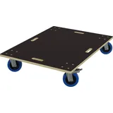 Hago Schwerlast Möbelroller Gummi Rollen Rollbrett Transporthilfe Transportroller Bremsen 60x80cm 2+2 Bremsen