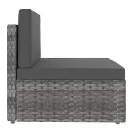 vidaXL Garten-Lounge-Set grau 49527