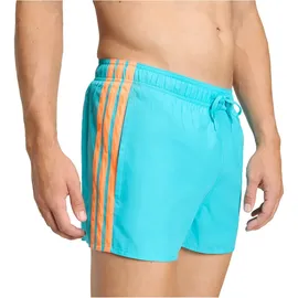 adidas 3-Streifen Badeshorts Lucid Cyan/Lucid Orange 3XL