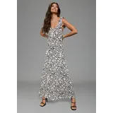 LAURA SCOTT Sommerkleid Gemustert Weiß 38