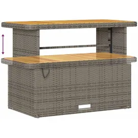 vidaXL Garten-Sofa-Set 9 pcs Grau Poly Rattan 3361623