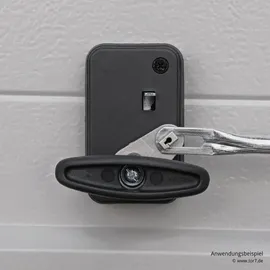 Hörmann Torgriffgarnitur komplett als Set mit Schloss PZ, TS42,5, schwarz für Sektionaltor