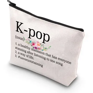 PLITI K-POP Make-up-Tasche, K-POP, Merchandise-Geschenk, K-POP-Fans, Koreanisches Drama, K-POP, Musikliebhaber, Geschenk für K-Drama-Liebhaber, K-Pop Substantiv U, modisch