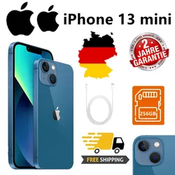NEU Apple iPhone 13 mini - 256GB - Blau (Ohne Simlock) (Dual-SIM) Versiegelte