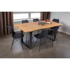 möbelliebling Josy 180 x 76 x 90 cm Wildeiche schwarz